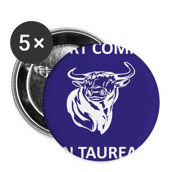 Strong as a bull - Buttons large 2.2''/56 mm (5-pack) - white - Front