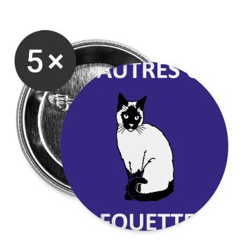 I have other fish to fry. - Buttons large 2.2''/56 mm (5-pack) - white - Front