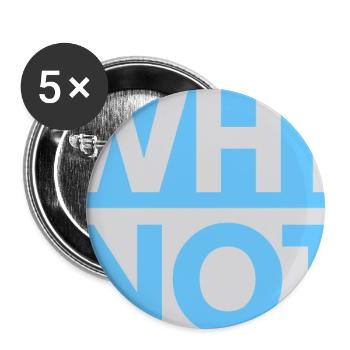 Why Not imprint - Buttons large 2.2''/56 mm (5-pack) - white - Front