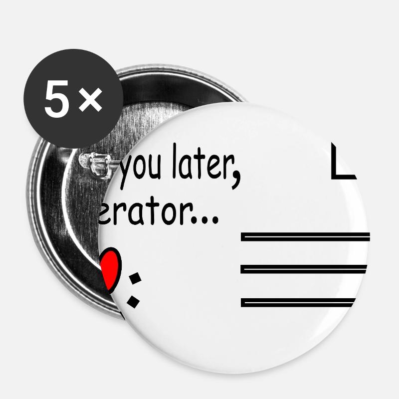 See_you_later_operator - Buttons large 2.2''/56 mm (5-pack) - white