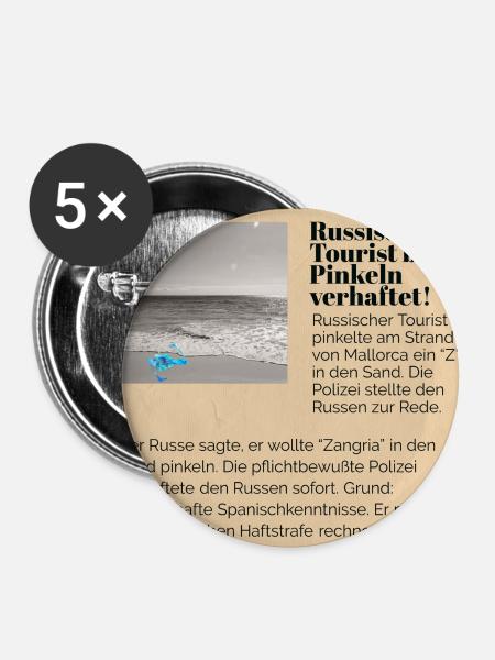 The Nightmare 2 Ironisch - Buttons groß 56 mm (5er Pack) - Weiß