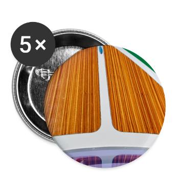 Motorboat - Buttons large 2.2''/56 mm (5-pack) - white - Front