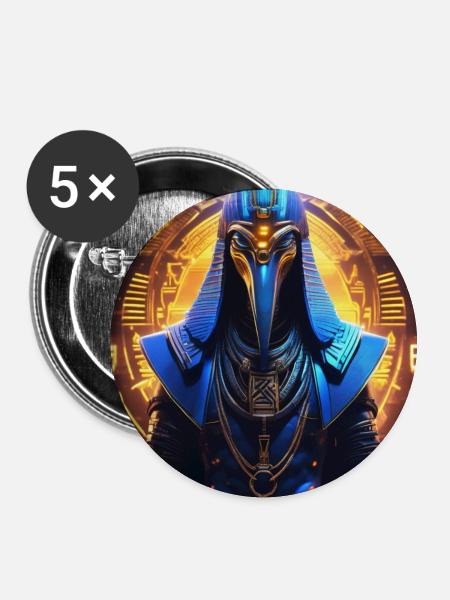 Thoth – Der Schriftgelehrte der Sterne - Buttons groß 56 mm (5er Pack) - Weiß