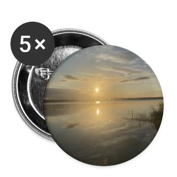 Sunset at Pacific Lake - Buttons large 2.2''/56 mm (5-pack) - white - Front