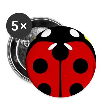 ladybird - Buttons large 2.2''/56 mm (5-pack) - white - Front