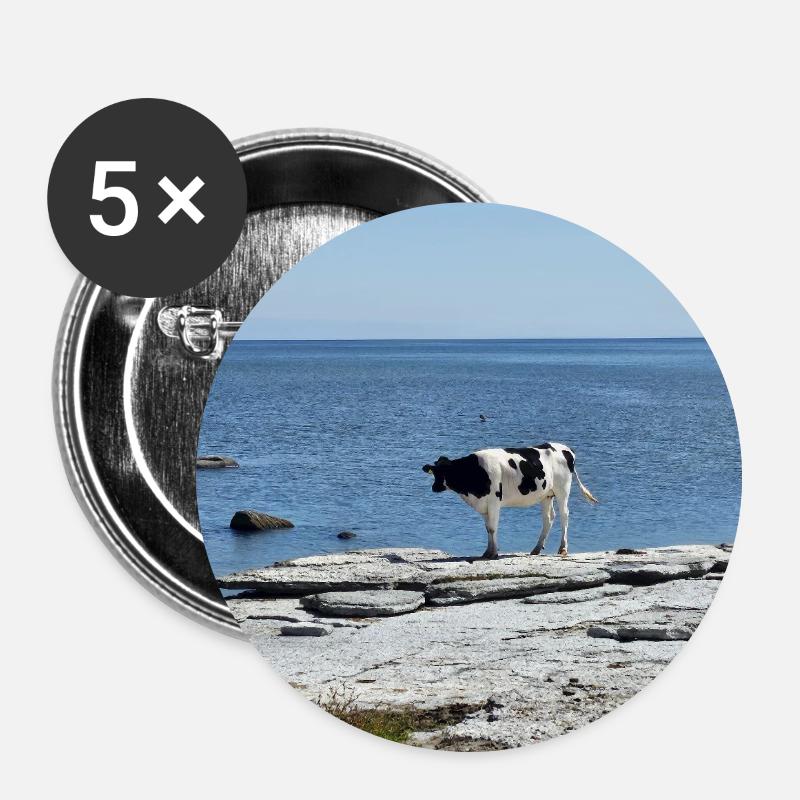 Vacay mode - Buttons large 2.2''/56 mm (5-pack) - white