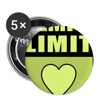 Limitation de vitesse - Lot de 5 grands badges (56 mm) - blanc - Devant