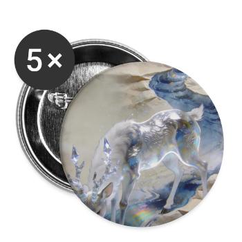 The Mirror of Dreams: Fuzhu – Remanence - Buttons large 2.2''/56 mm (5-pack) - white - Front