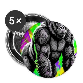 gorilla - Buttons large 2.2''/56 mm (5-pack) - white - Front