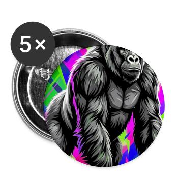 gorilla - Buttons large 2.2''/56 mm (5-pack) - white - Front