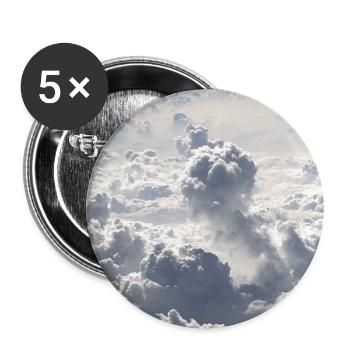 Clouds Dreaming Above the Sky - Buttons large 2.2''/56 mm (5-pack) - white - Front
