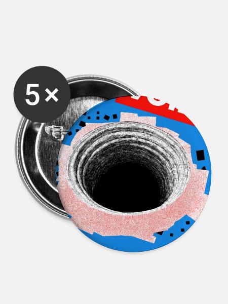 VOID - Buttons groß 56 mm (5er Pack) - Weiß