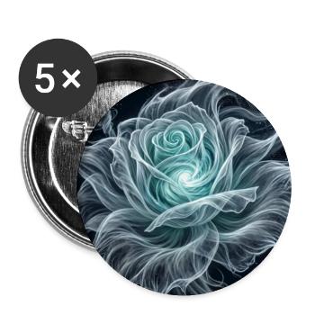 Mystische Windrose - Buttons groß 56 mm (5er Pack) - Weiß - Vorne