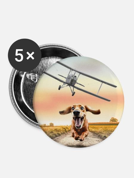 North by Northwest - Buttons groß 56 mm (5er Pack) - Weiß