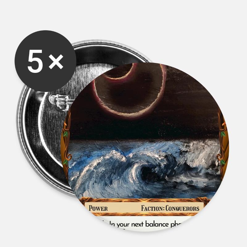 Into Nothingness - Buttons large 2.2''/56 mm (5-pack) - white