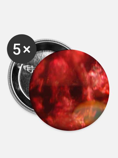 Rotlichtrauschendes Neon - Buttons groß 56 mm (5er Pack) - Weiß