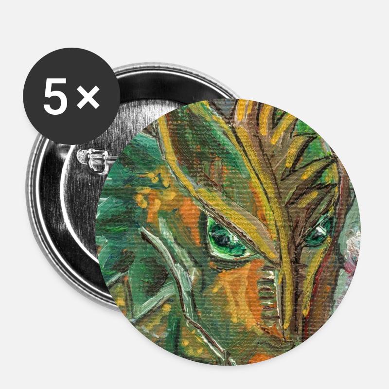 Look there... - Buttons large 2.2''/56 mm (5-pack) - white