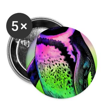 penguin - Buttons large 2.2''/56 mm (5-pack) - white - Front