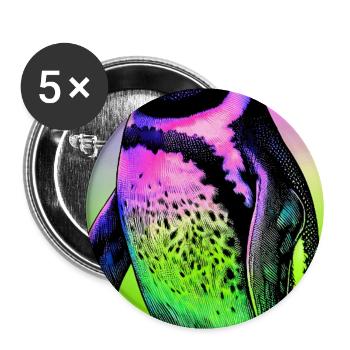 penguin - Buttons large 2.2''/56 mm (5-pack) - white - Front