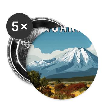 Découvrez Tongariro en Nouvelle-Zélande - Lot de 5 grands badges (56 mm) - blanc - Devant