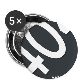 Erreur 404 Motivation introuvable - Lot de 5 grands badges (56 mm) - blanc - Devant