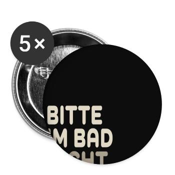 Bitte im Bad nicht koksen – Lustiger Spruch - Buttons large 2.2''/56 mm (5-pack) - white - Front