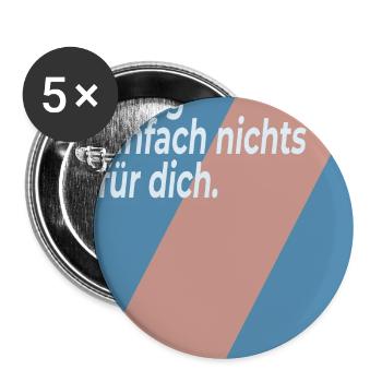 Vielleicht ist Erfolg nichts für dich - Buttons groß 56 mm (5er Pack) - Weiß - Vorne
