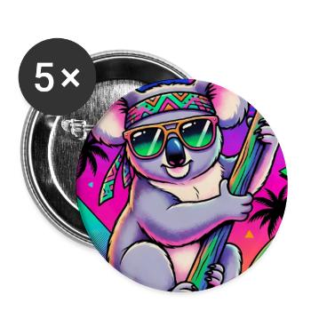 Koala - Buttons large 2.2''/56 mm (5-pack) - white - Front
