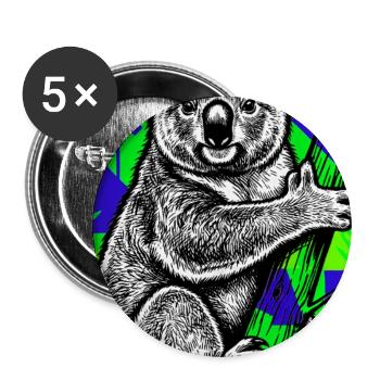 Koala - Buttons large 2.2''/56 mm (5-pack) - white - Front