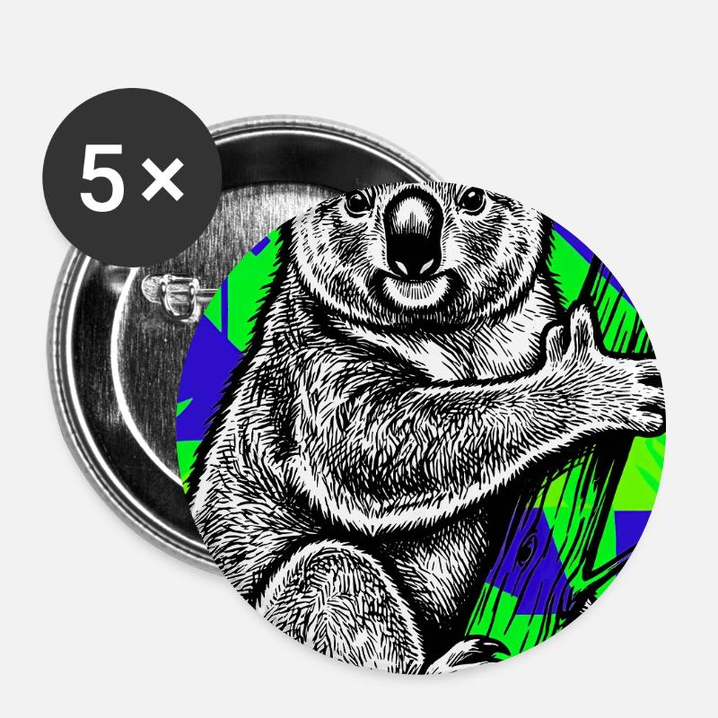 Koala - Buttons large 2.2''/56 mm (5-pack) - white
