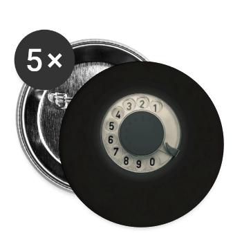 Hello – Vintage Dial Telephone - Buttons large 2.2''/56 mm (5-pack) - white - Front