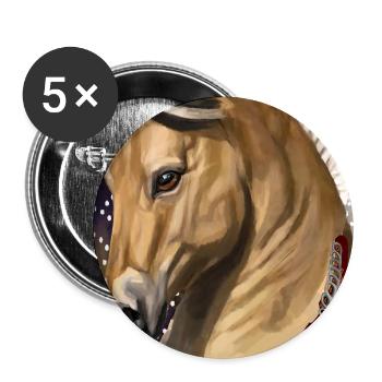 poster fjord - Buttons large 2.2''/56 mm (5-pack) - white - Front