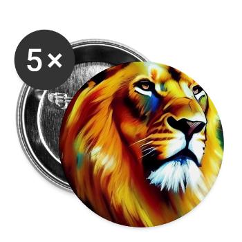 Le Roi Lion - Lot de 5 grands badges (56 mm) - blanc - Devant