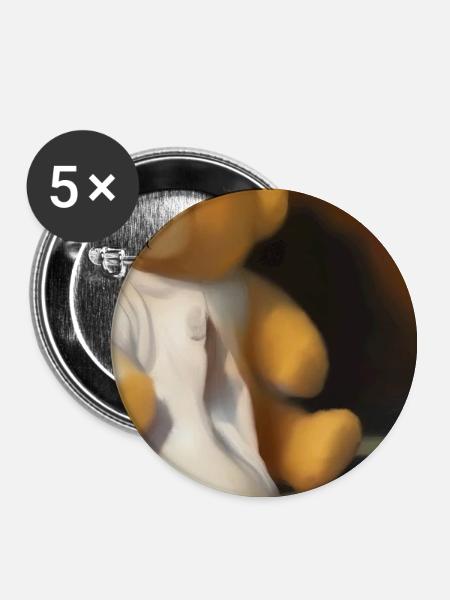 Teddybär - Buttons groß 56 mm (5er Pack) - Weiß