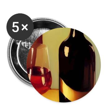 Wine drinkers - Buttons large 2.2''/56 mm (5-pack) - white - Front