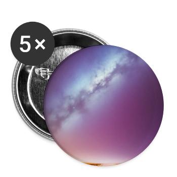 Espace et planètes - Lot de 5 grands badges (56 mm) - blanc - Devant