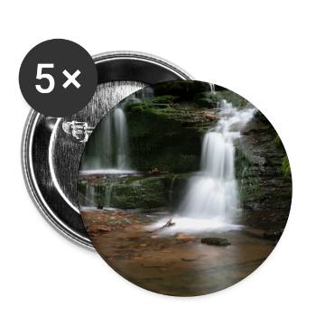 Schwarzwälder Monbach - Buttons groß 56 mm (5er Pack) - Weiß - Vorne