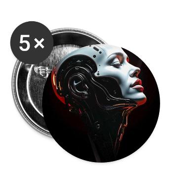 MAD-MND: Reality Fails - Buttons groß 56 mm (5er Pack) - Weiß - Vorne
