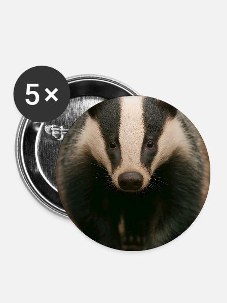Badger Focus - Buttons groß 56 mm (5er Pack) - Weiß