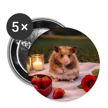 Chico 11: Valentine's Day 2026 - Buttons large 2.2''/56 mm (5-pack) - white - Front