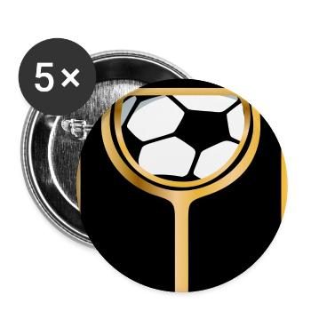 White Wine Footballer - Buttons large 2.2''/56 mm (5-pack) - white - Front