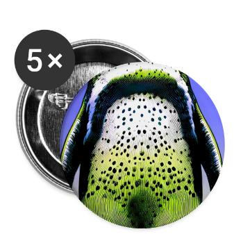 penguin - Buttons large 2.2''/56 mm (5-pack) - white - Front