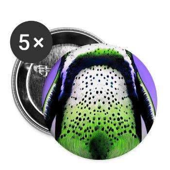 penguin - Buttons large 2.2''/56 mm (5-pack) - white - Front