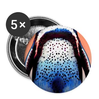 penguin - Buttons large 2.2''/56 mm (5-pack) - white - Front