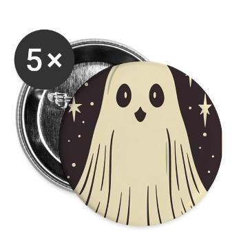 Carte de Tarot - Lot de 5 grands badges (56 mm) - blanc - Devant