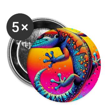 Gecko - Buttons large 2.2''/56 mm (5-pack) - white - Front