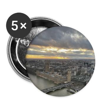 L’art de Londres - Lot de 5 grands badges (56 mm) - blanc - Devant