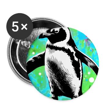 penguin - Buttons large 2.2''/56 mm (5-pack) - white - Front