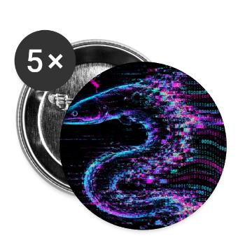Semantischer Schleim - System Error - Buttons groß 56 mm (5er Pack) - Weiß - Vorne