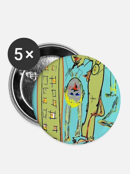 Secret whore Echoes - Buttons groß 56 mm (5er Pack) - Weiß